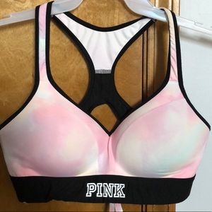 Pink Victoria’s Secret push up sports bra
